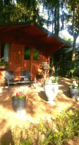 Chalet Op Een Rustig Park In De Natuur Putten Extérieur photo